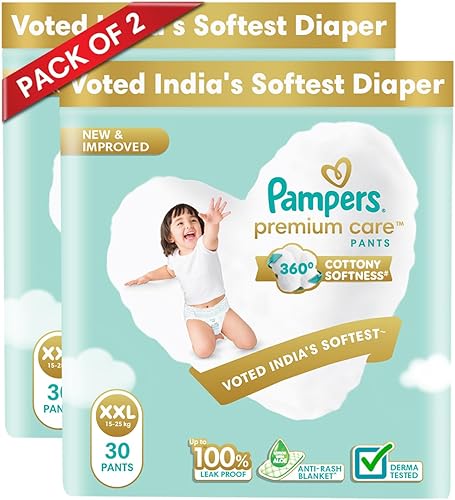 Pampers Premium Taped Diapers for Babies