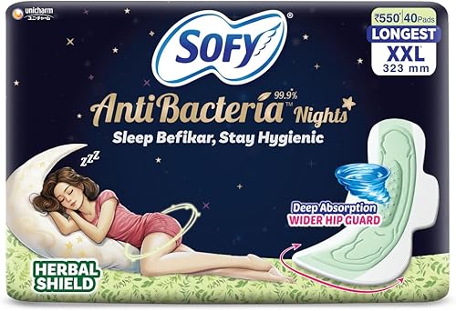 Stayfree Secure Nights Sanitary Pads XXL 40 Pieces