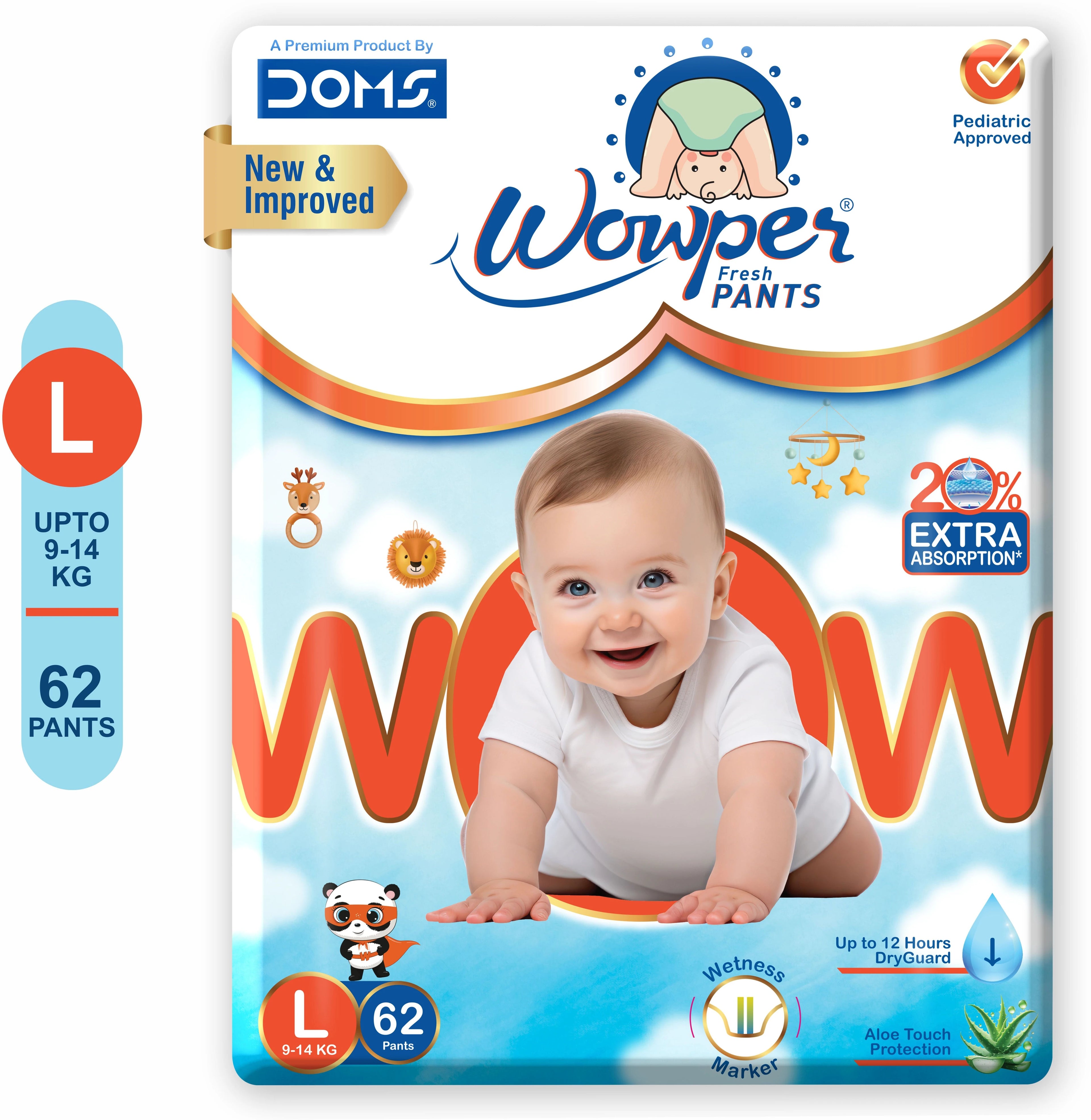 Doms Baby Diaper | Upto 12 Hours Absorbtion