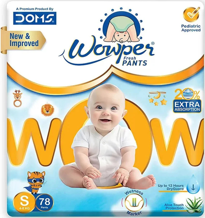 Doms Baby Diaper | Upto 12 Hours Absorbtion