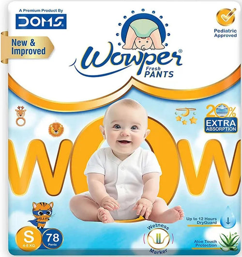 Doms Baby Diaper | Upto 12 Hours Absorbtion