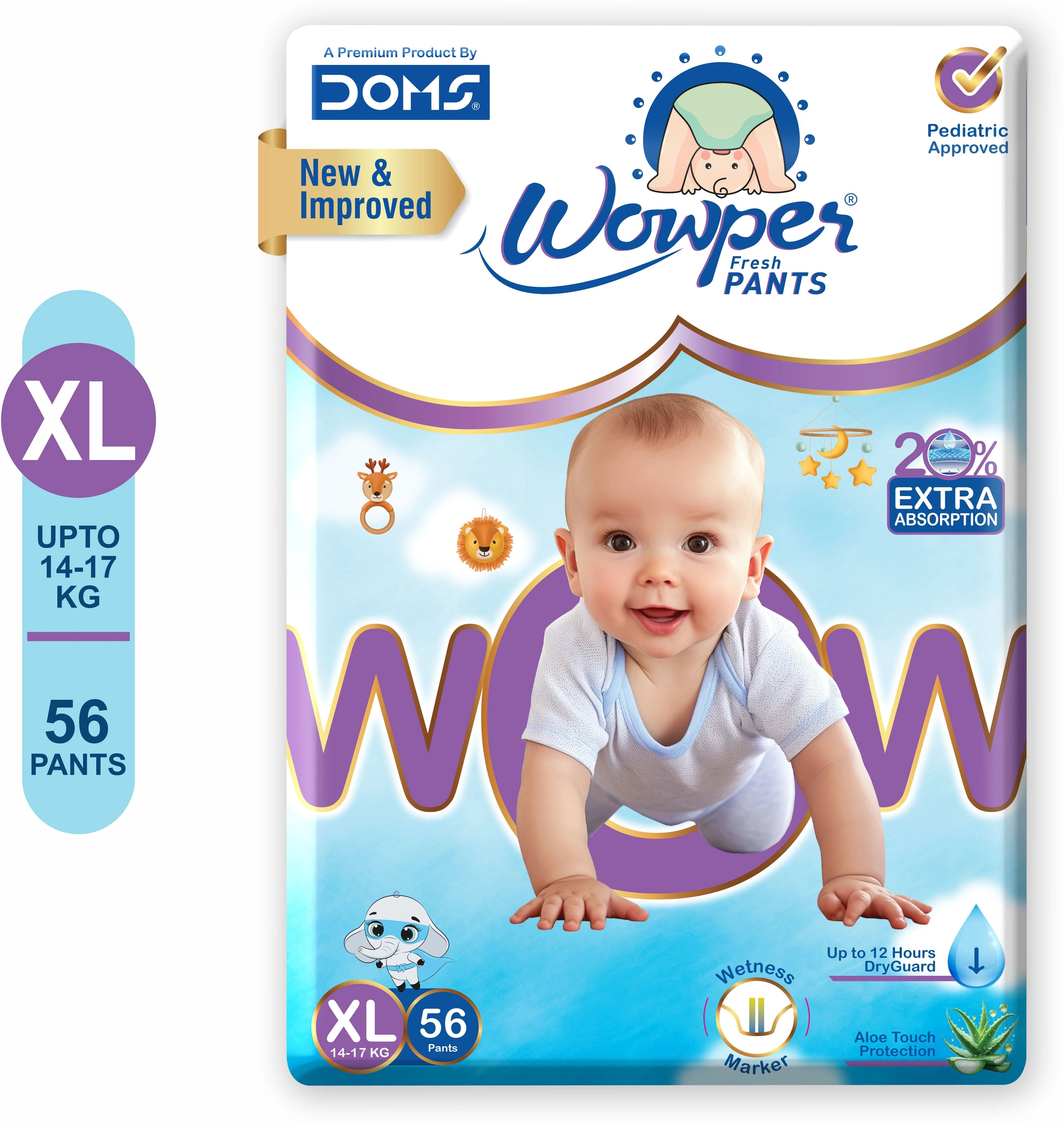 Doms Baby Diaper | Upto 12 Hours Absorbtion