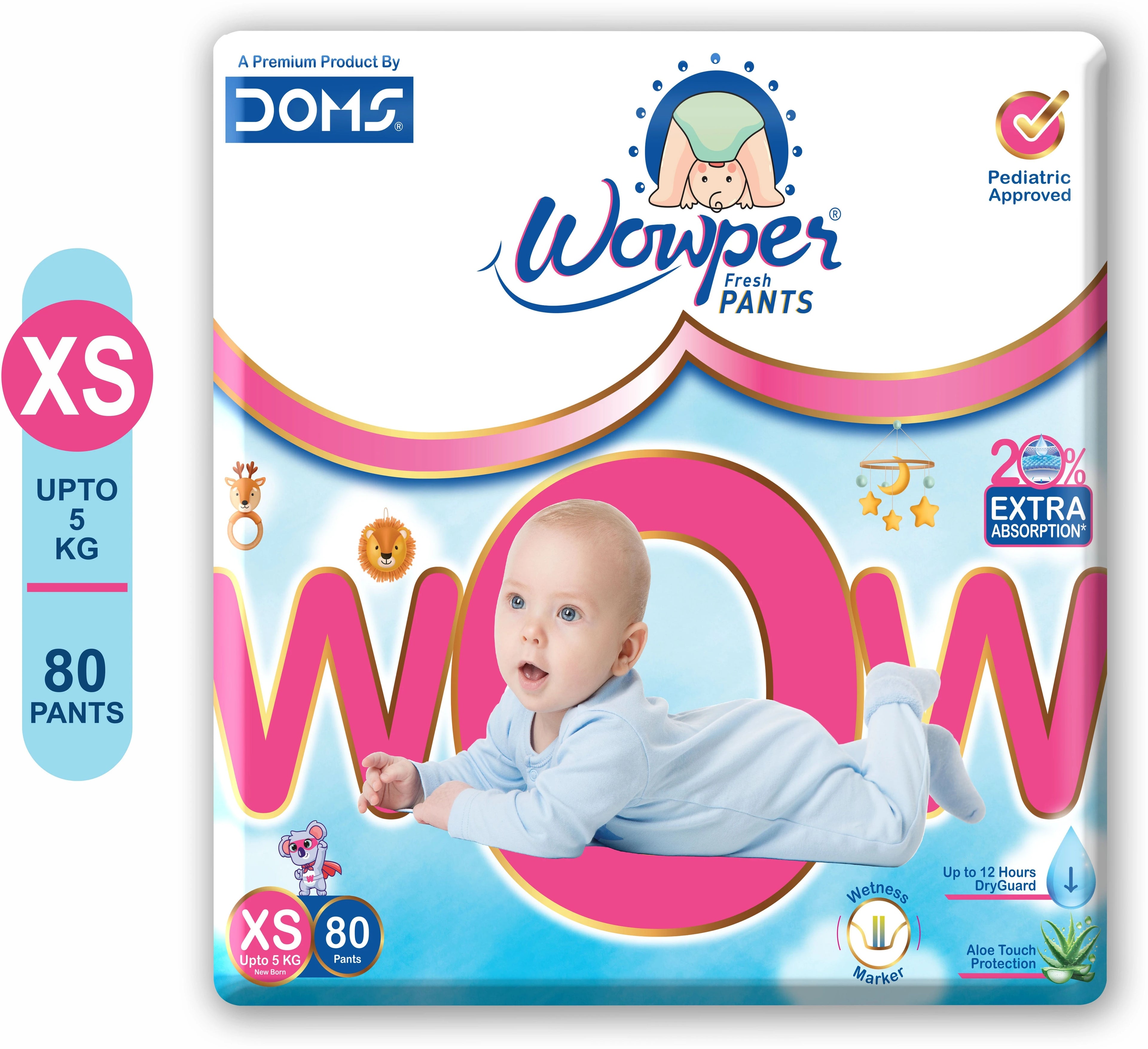 Doms Baby Diaper | Upto 12 Hours Absorbtion