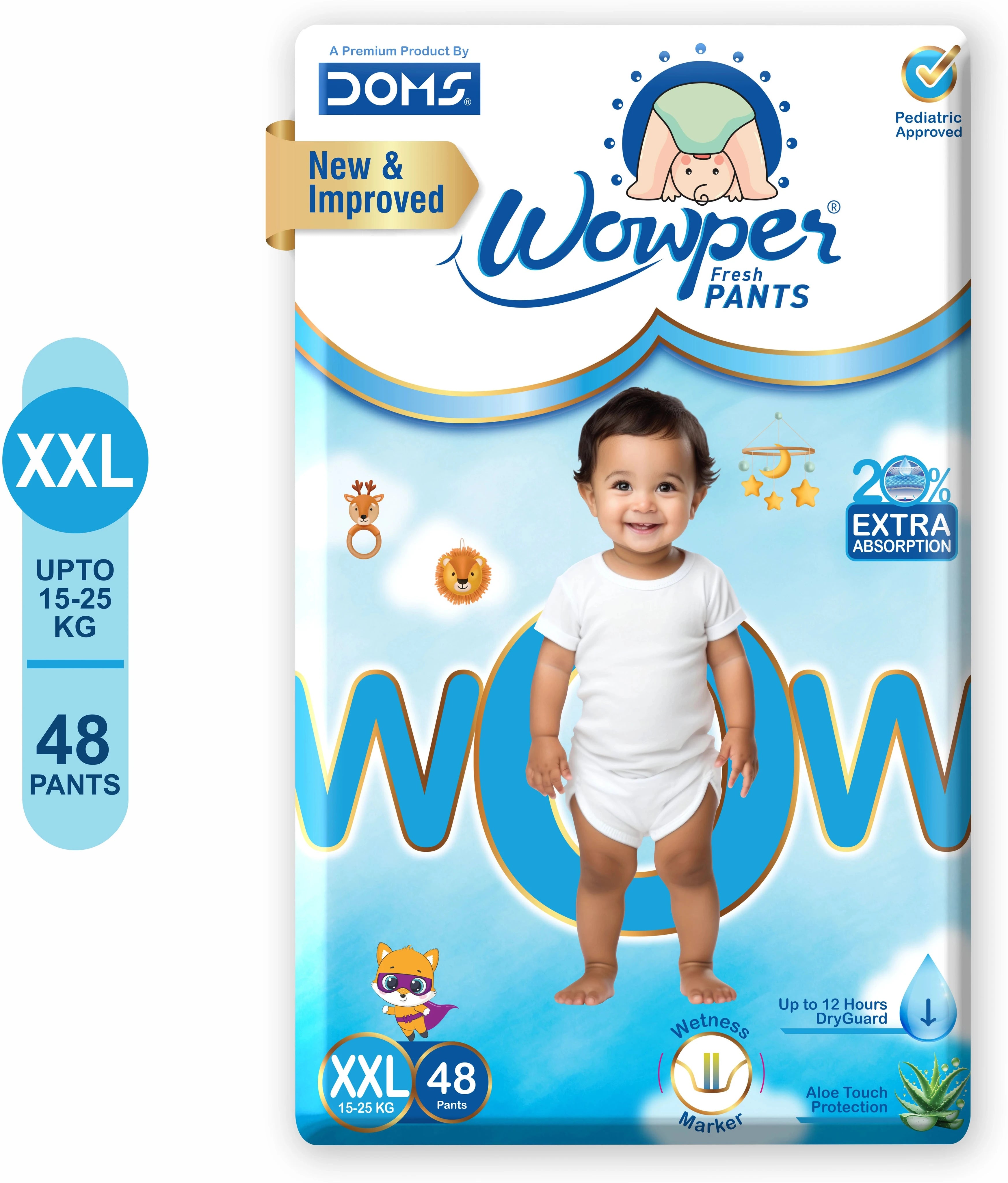 Doms Baby Diaper | Upto 12 Hours Absorbtion